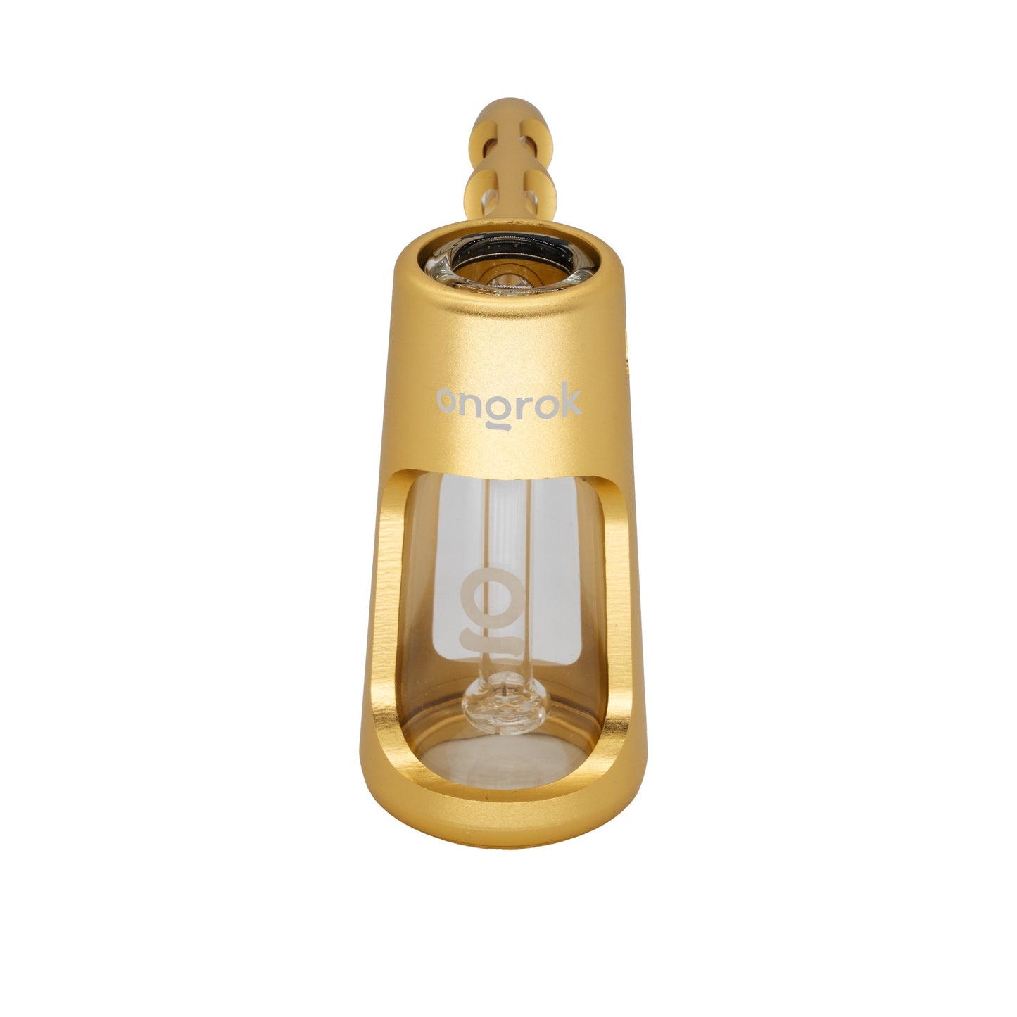 ONGROK Portable Glass Aluminum Bubbler Pipe